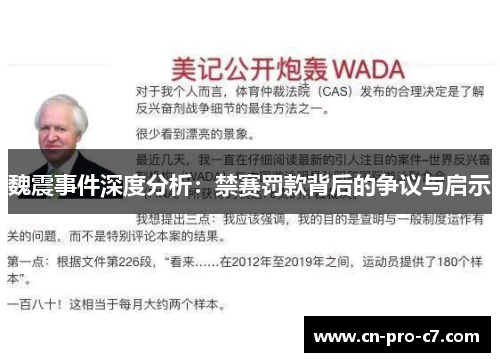 魏震事件深度分析:禁赛罚款背后的争议与启示 魏震事件深度分析:禁赛罚款背后的争议与启示